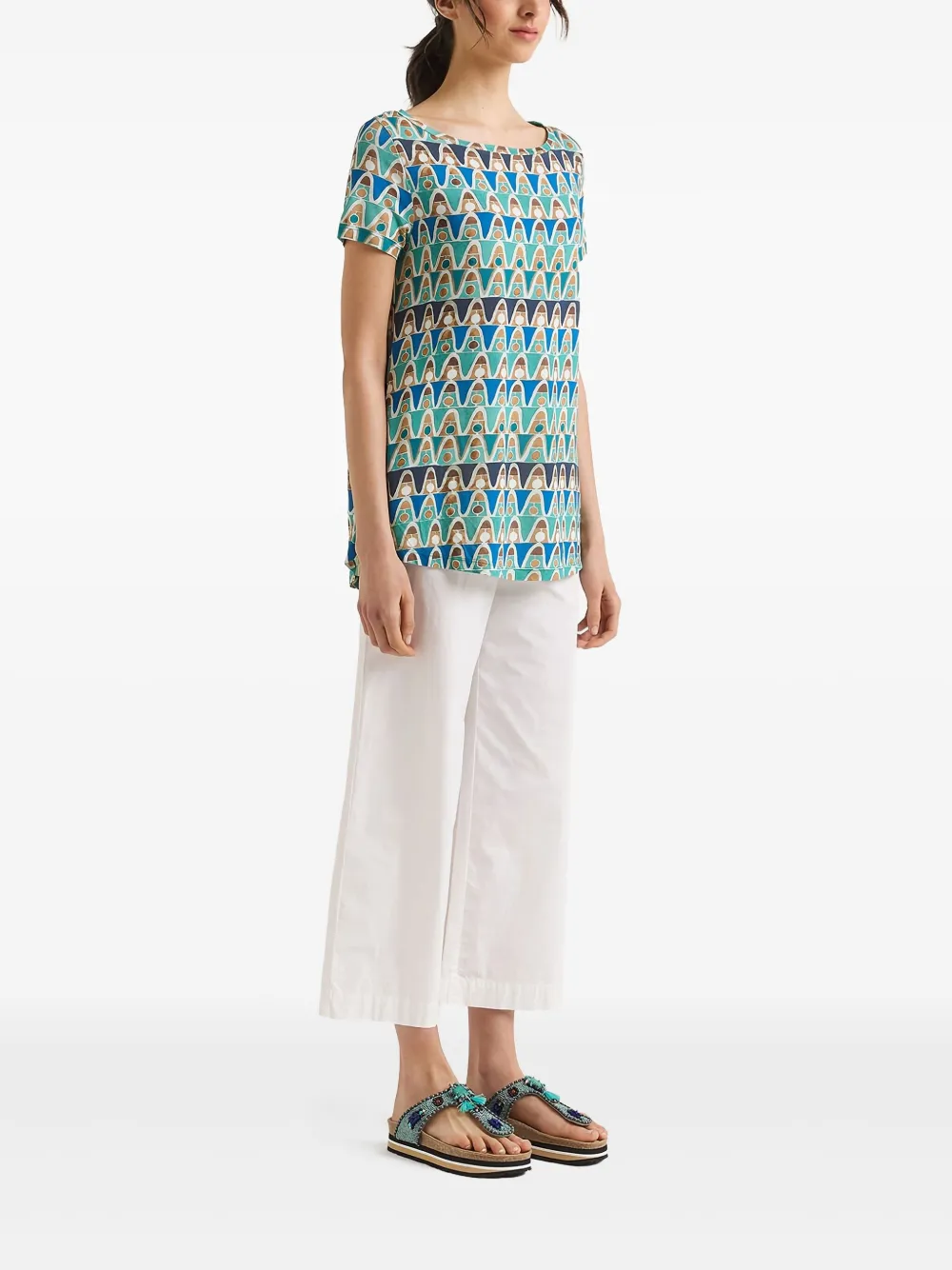 MALIPARMI geometric-print T-shirt | T-Shirts & Jersey Shirts | Image 2
