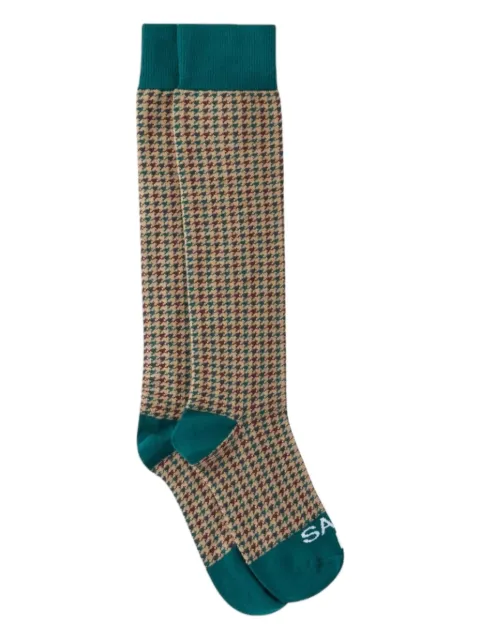 MC2 Saint Barth houndstooth-pattern cotton-blend socks