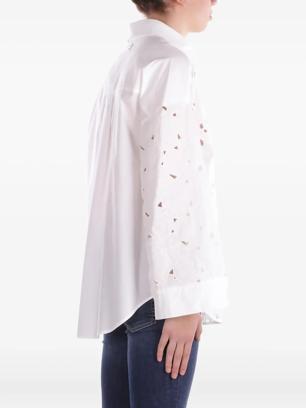 Blugirl Blouse met uitgesneden detail - Wit