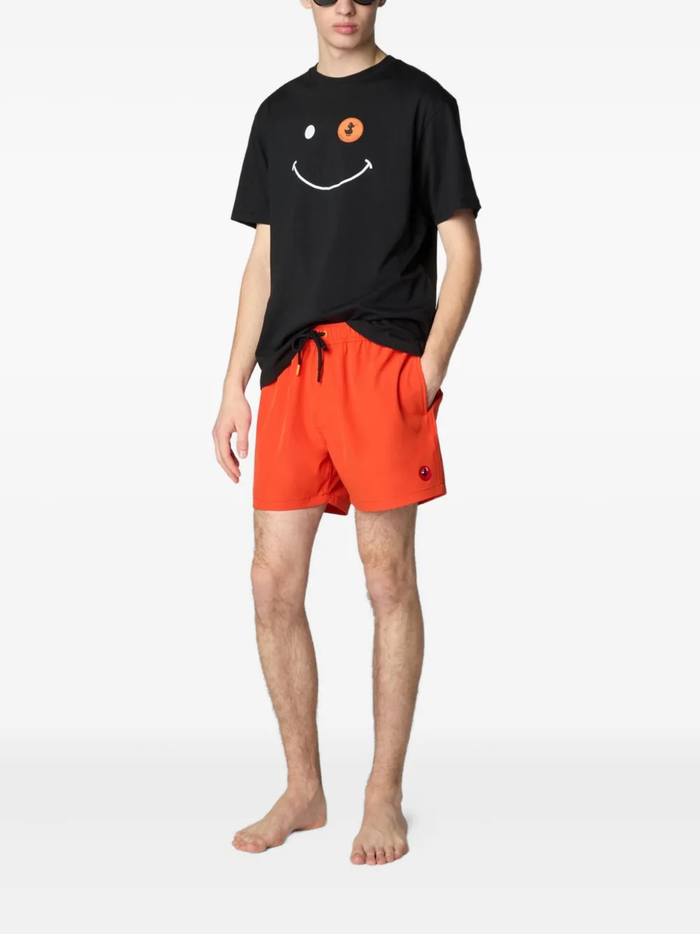 Save The Duck drawstring swim shorts Rood