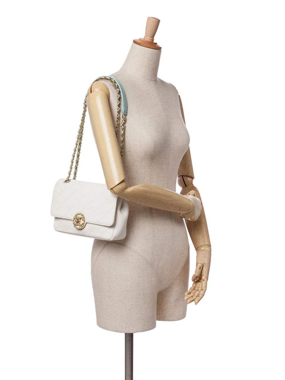 CHANEL Pre-Owned 2019 CC Quilted Calfskin Single Flap shoulder bag | Pre-Owned | Image 2