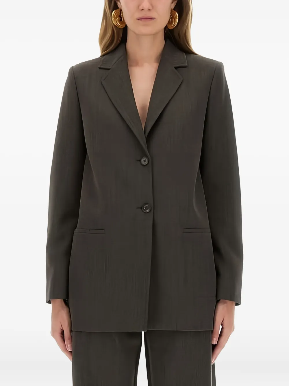 Moschino Single-breasted Blazer In Gray