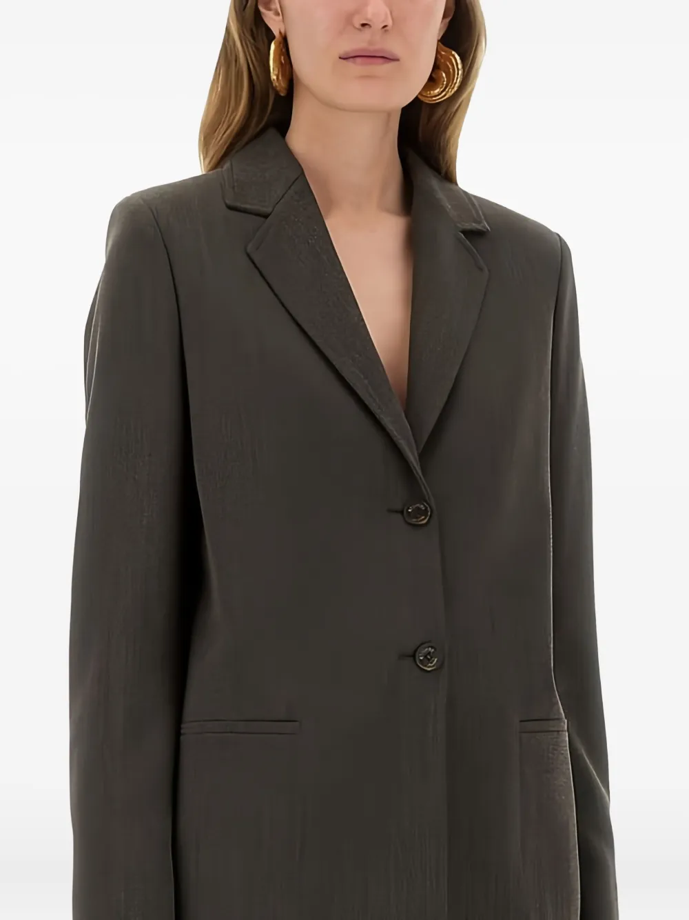 Moschino Single-breasted Blazer In Gray