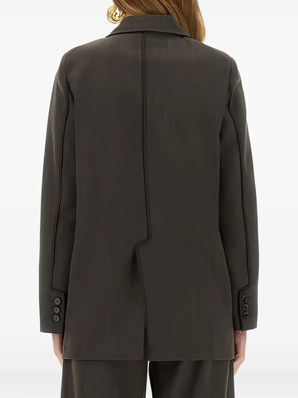 Moschino Single-breasted Blazer In Gray