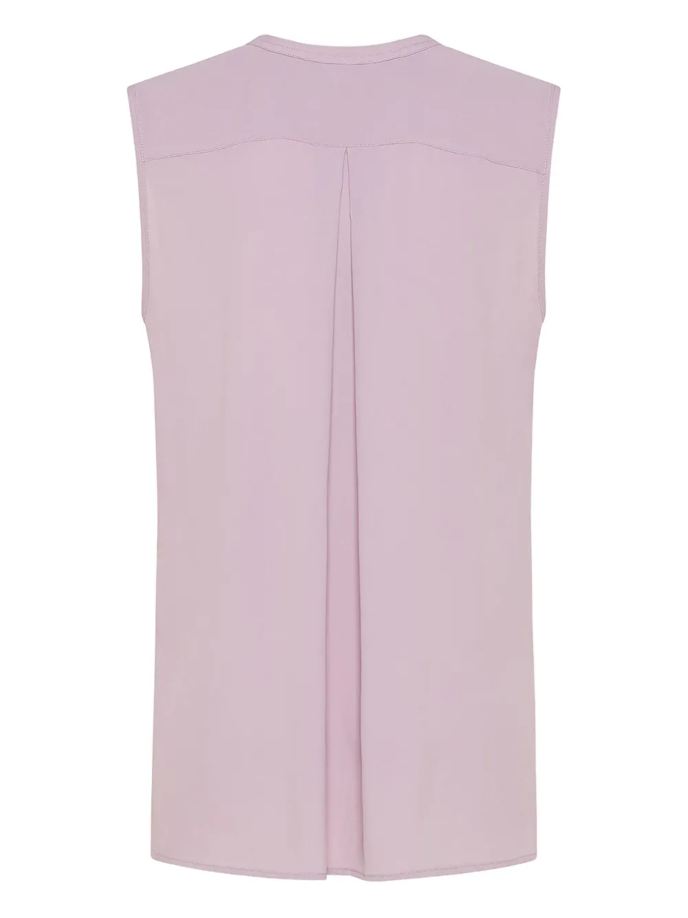 Seventy sleeveless pleated-back blouse - Paars