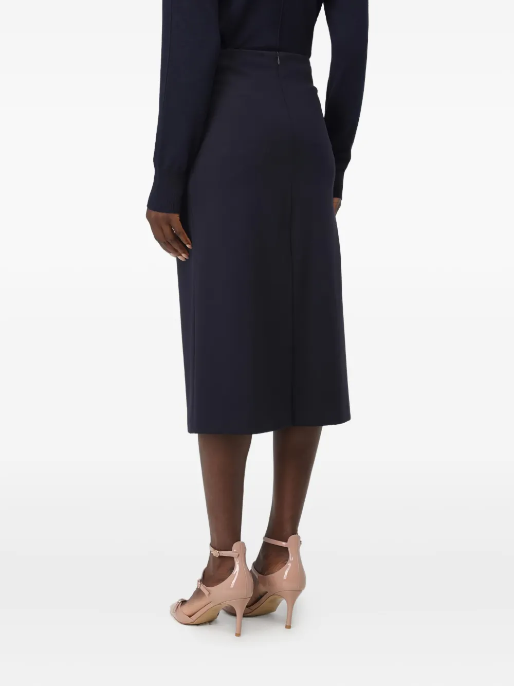 Liviana Conti flared midi skirt - Blauw