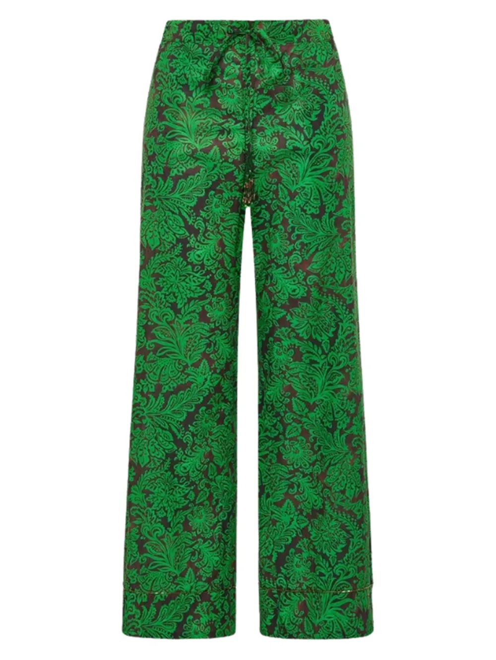 MALIPARMI drawstring floral cuffed trousers