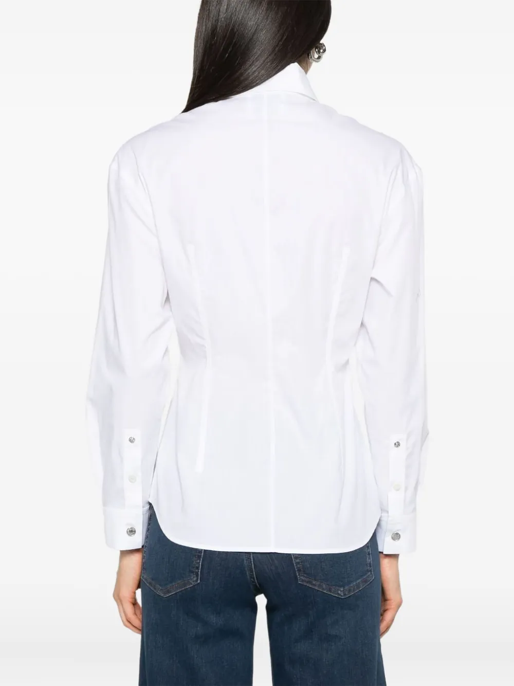 MOSCHINO JEANS collared-neckline shirt Wit