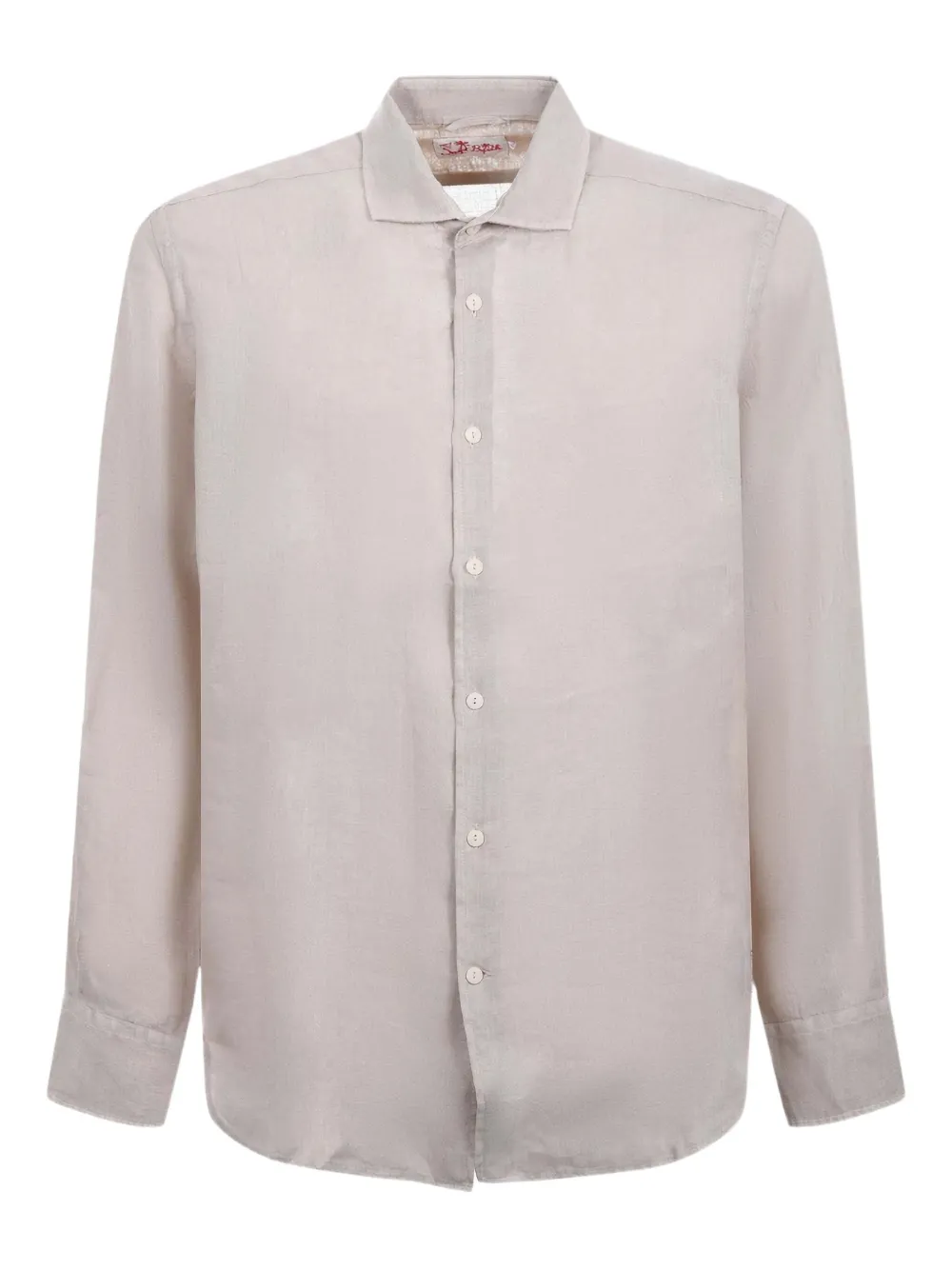MC2 Saint Barth long-sleeve linen shirt Beige