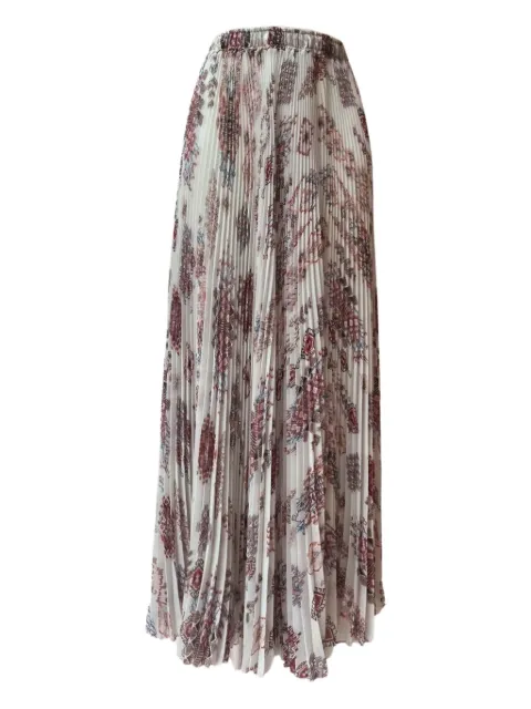 Ermanno Scervino pleated floral-print midi skirt