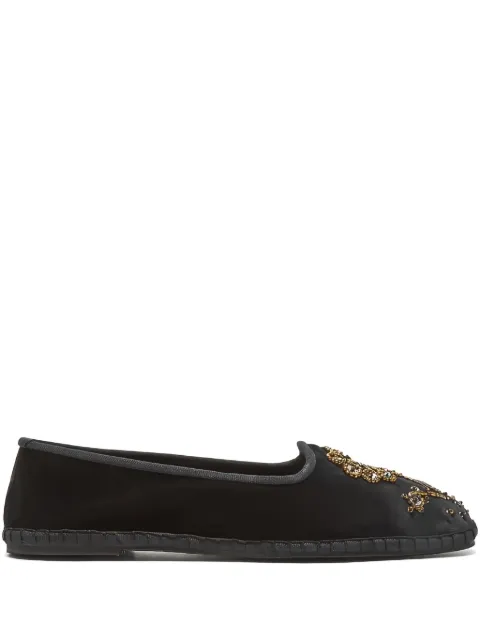 MALIPARMI bead-embellished ballet flats 