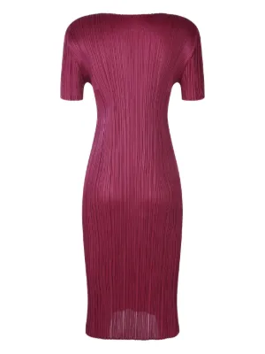PLEATS PLEASE プリーツプリーズ ワンピース 赤系 2203225F0017 PLEATS PLEASE ISSEY MIYAKE - PLEATS PLEASE(プリーツプリーズ