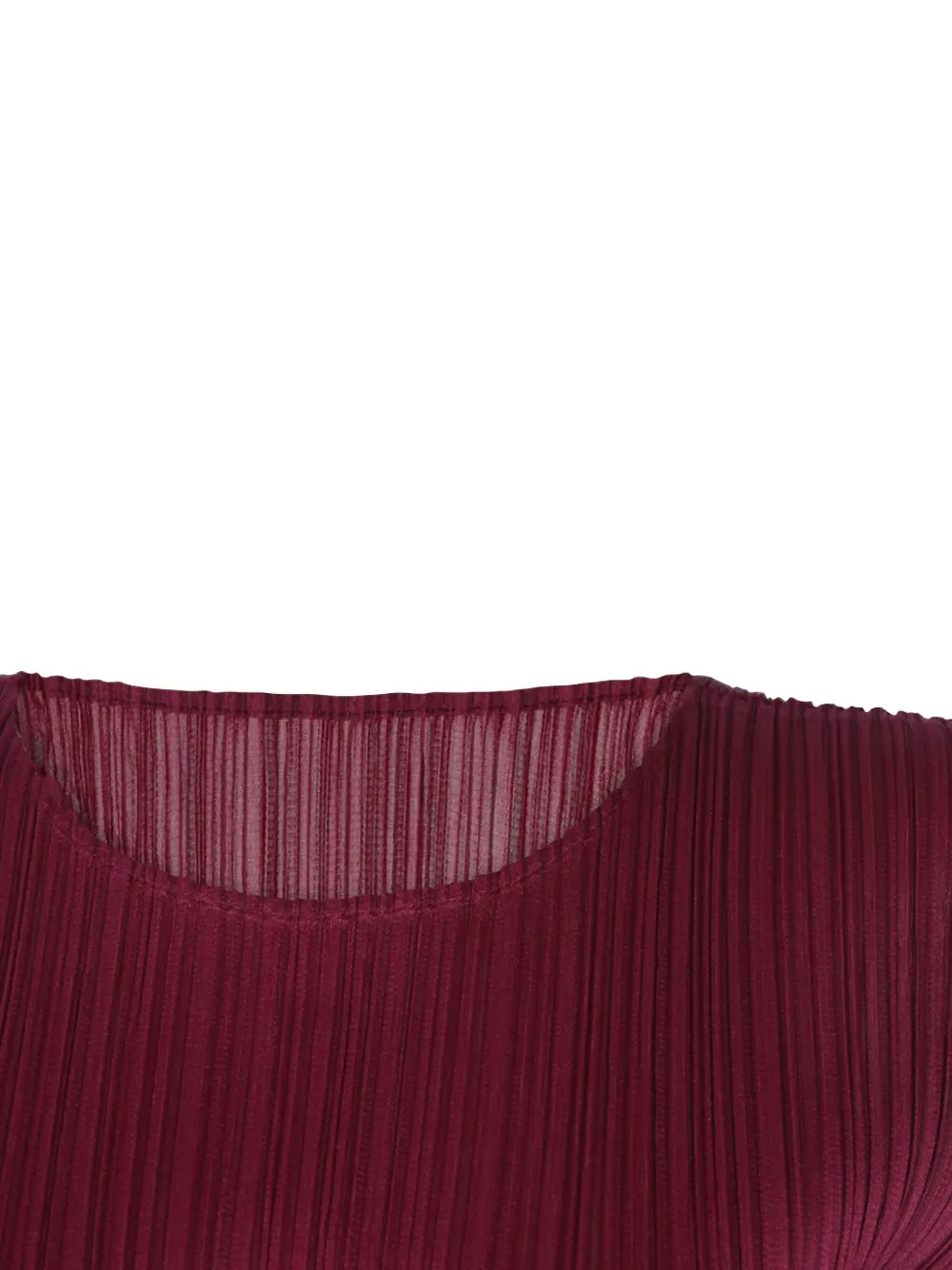 Pleats Please Issey Miyake Geplooide midi-jurk Rood