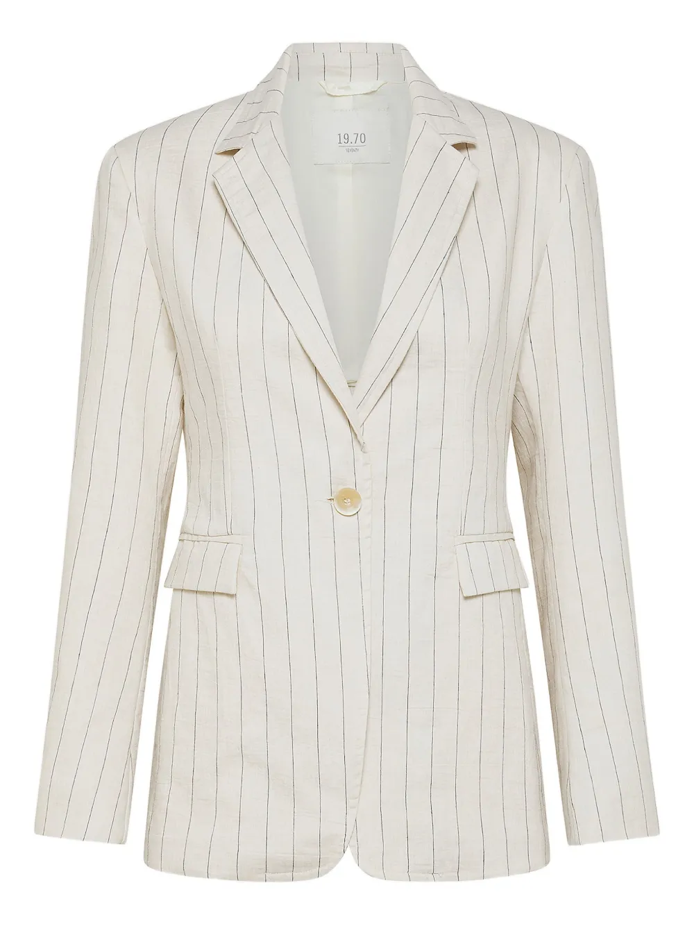 Seventy pinstripe single-breasted jacket | Neutrals | Image 1