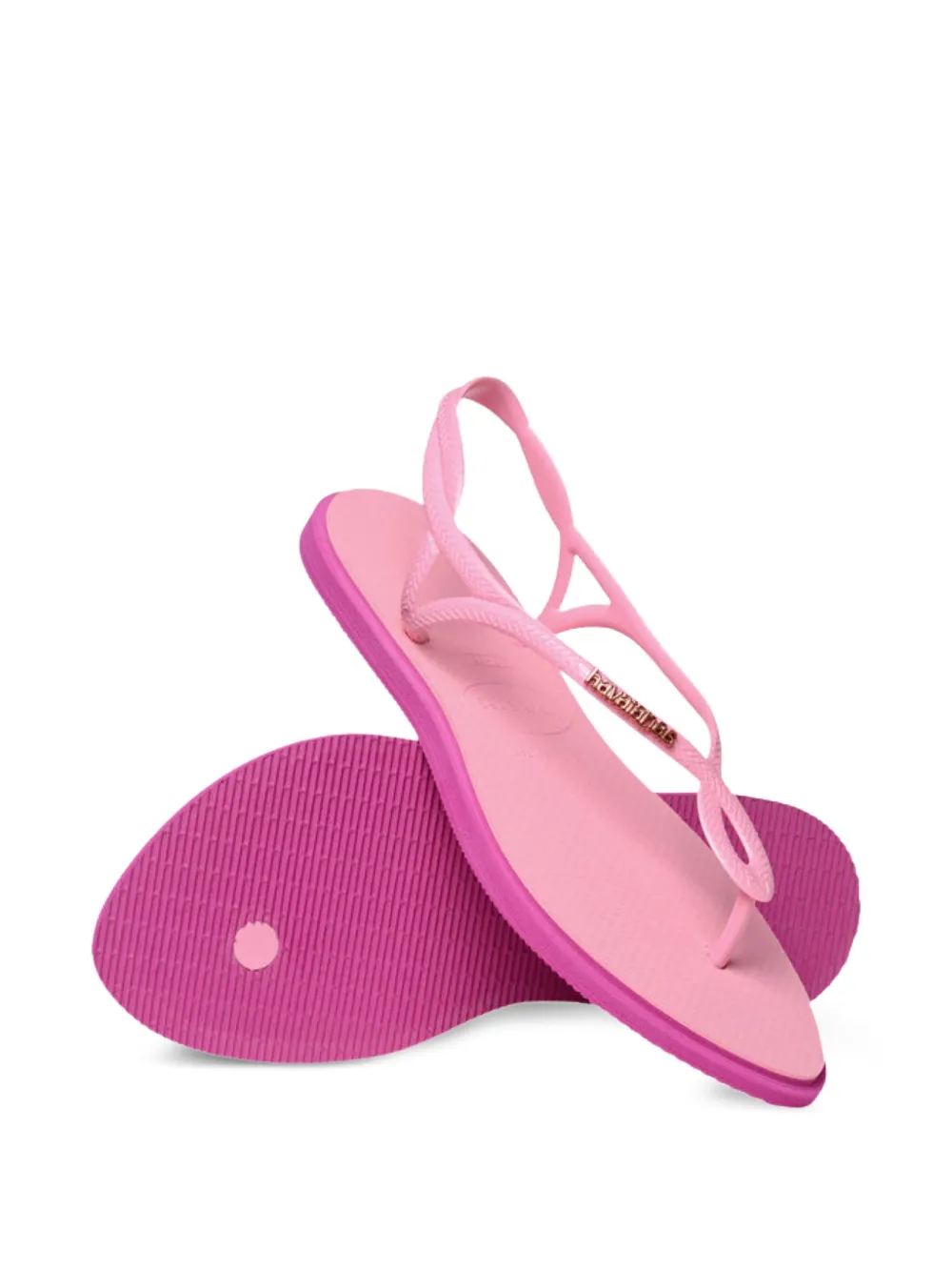 Havaianas Slippers met logo Roze
