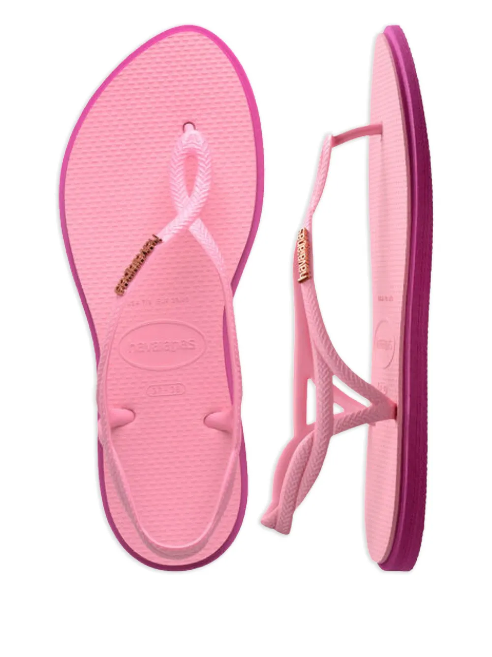 Havaianas Slippers met logo Roze
