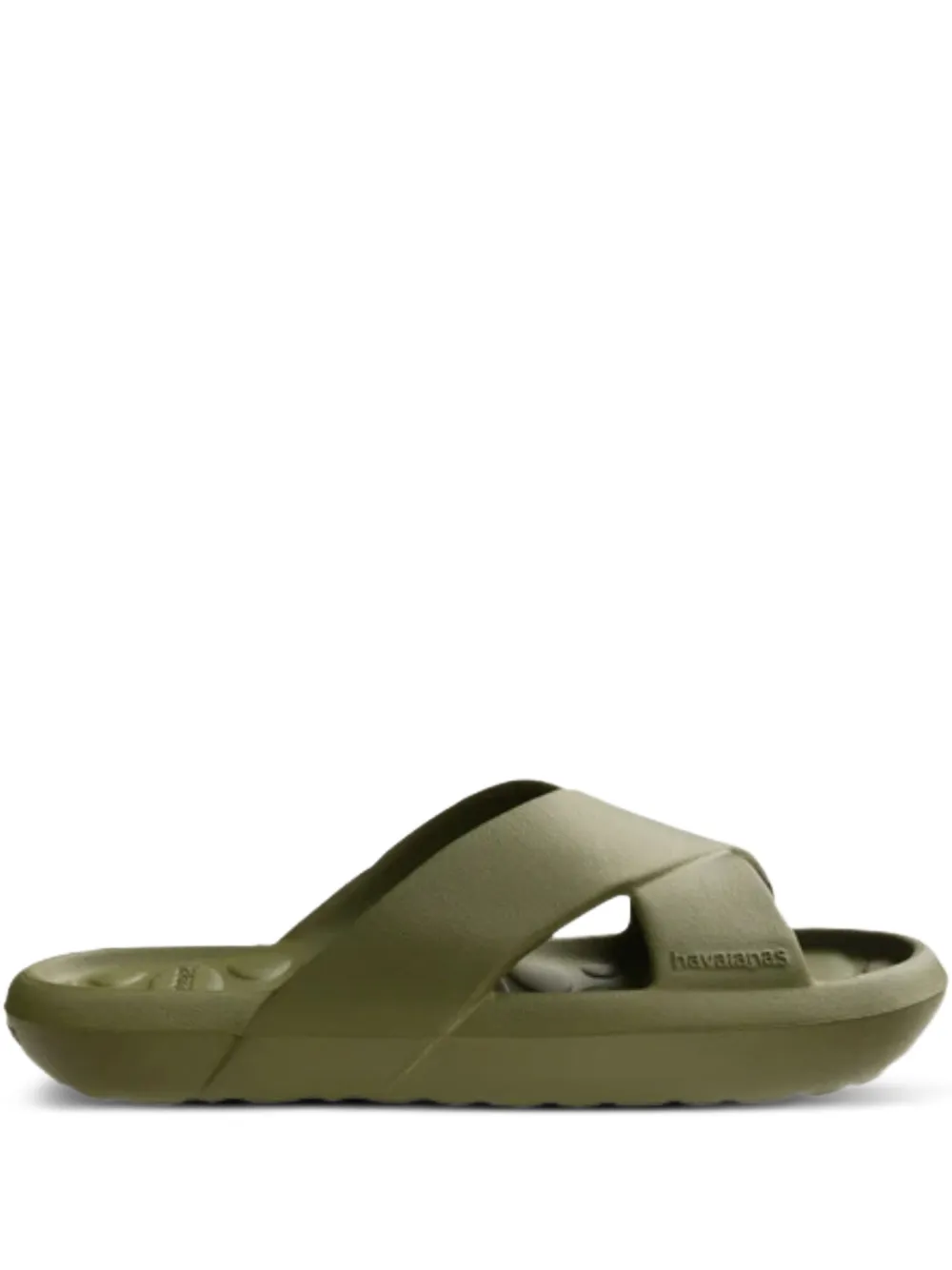 Havaianas cross-strap slides Green