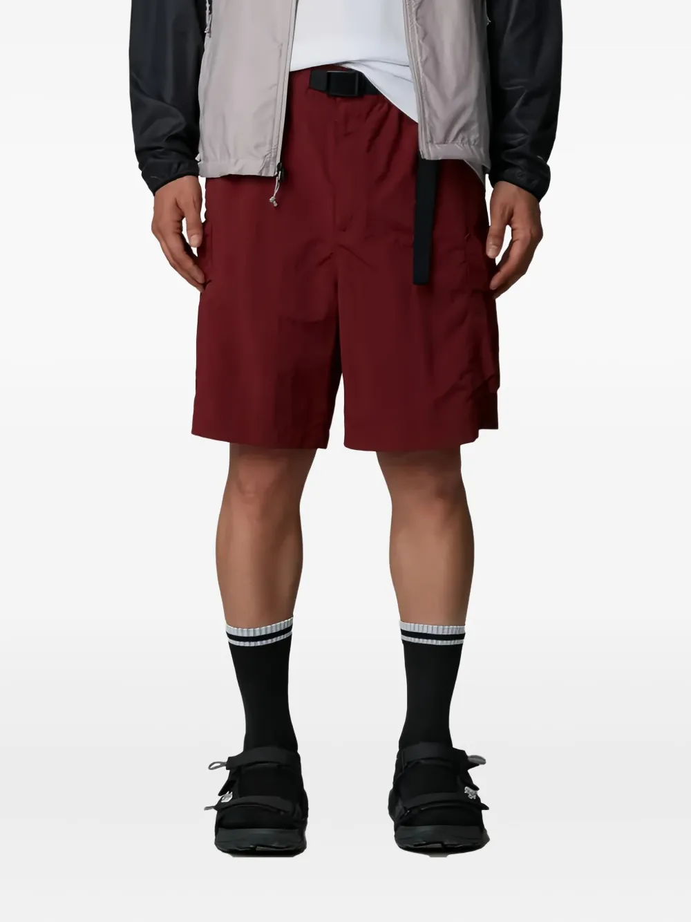 The North Face cargo-pocket belted shorts | Red | Image 1