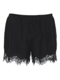 Gold Hawk lace-trim shorts - Black