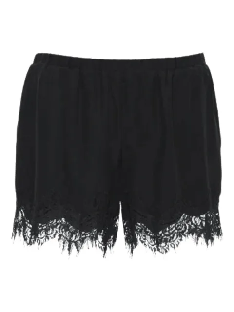 Gold Hawk lace-trim shorts