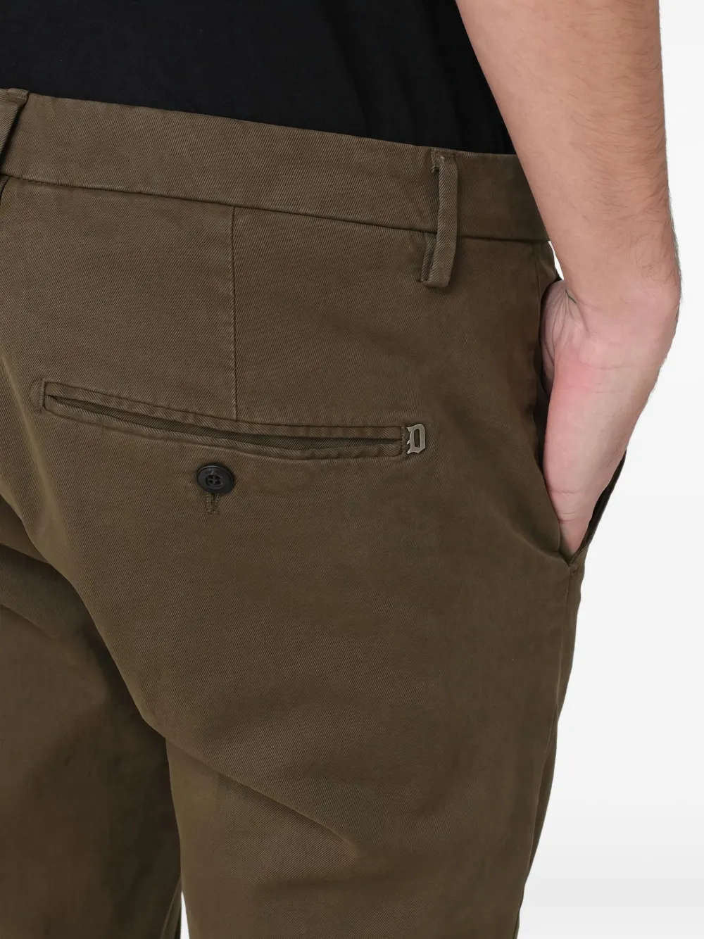 DONDUP concealed-fastening trousers - Groen