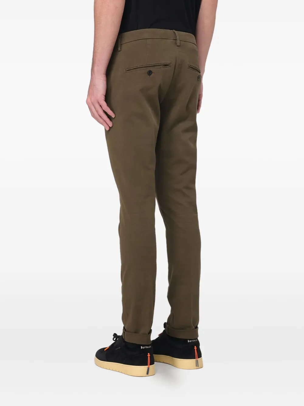 DONDUP concealed-fastening trousers Groen