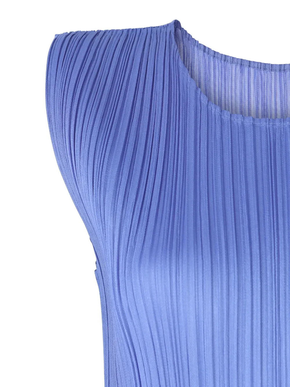 Issey Miyake Plissé-effect Midi Dress In Blue