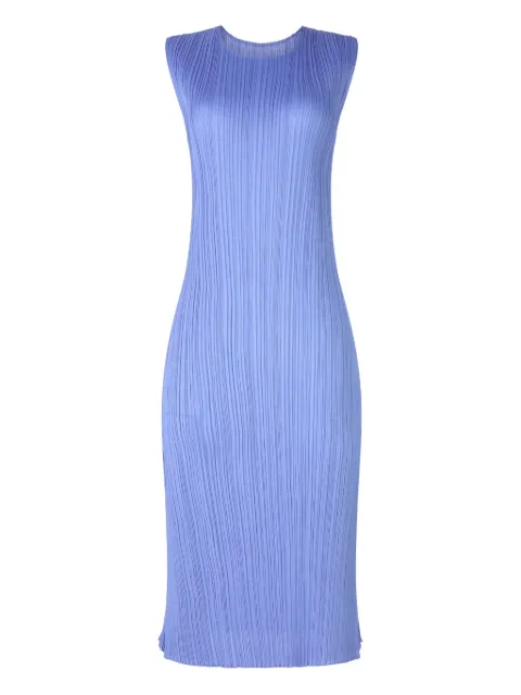 Pleats Please Issey Miyake vestido midi con diseño plisado