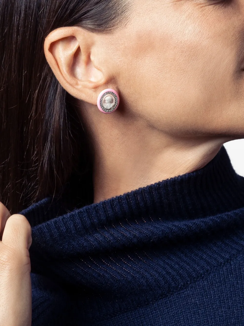Cameo & Beyond aretes Glam Ladiescon aplique | Image 2
