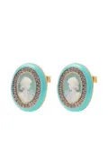 Cameo & Beyond Glam stud earrings - Gold