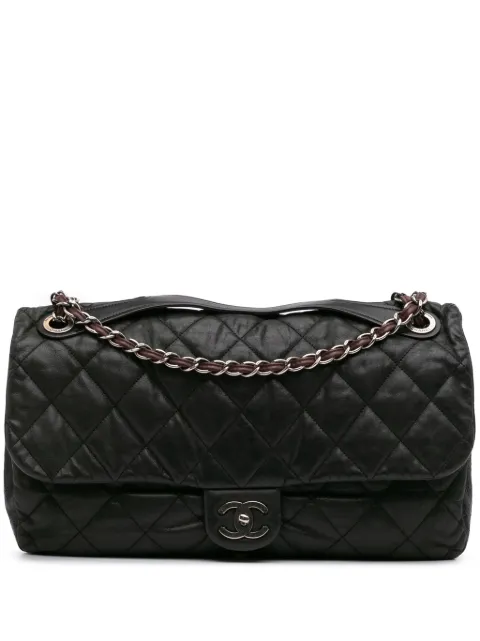 CHANEL Pre-Owned 2010-2011 Jumbo Iridescent Calfskin In The Mix Flap satchel