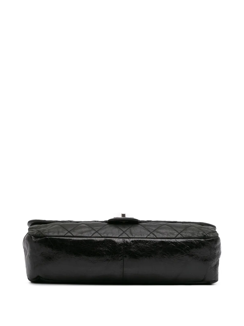 Pre-owned Chanel 2010-2011 Jumbo Iridescent Calfskin In The Mix Flap Satchel