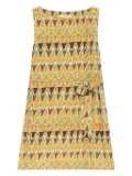 MALIPARMI geometric-print sleeveless top - Yellow