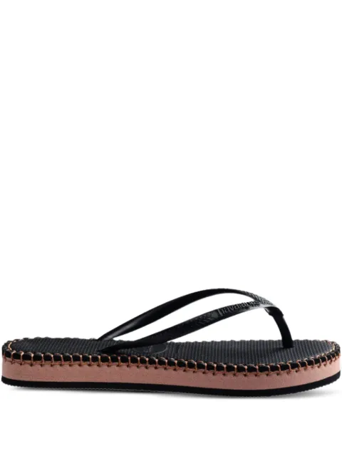 Havaianas صندل بلاتفورم بأطراف مضفرة