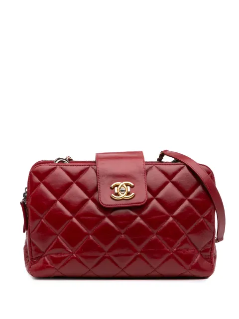 CHANEL Pre-Owned bolsa de hombro Daily Walk de piel de becerro glazeada y capitonada con cierre doble 2015-2016