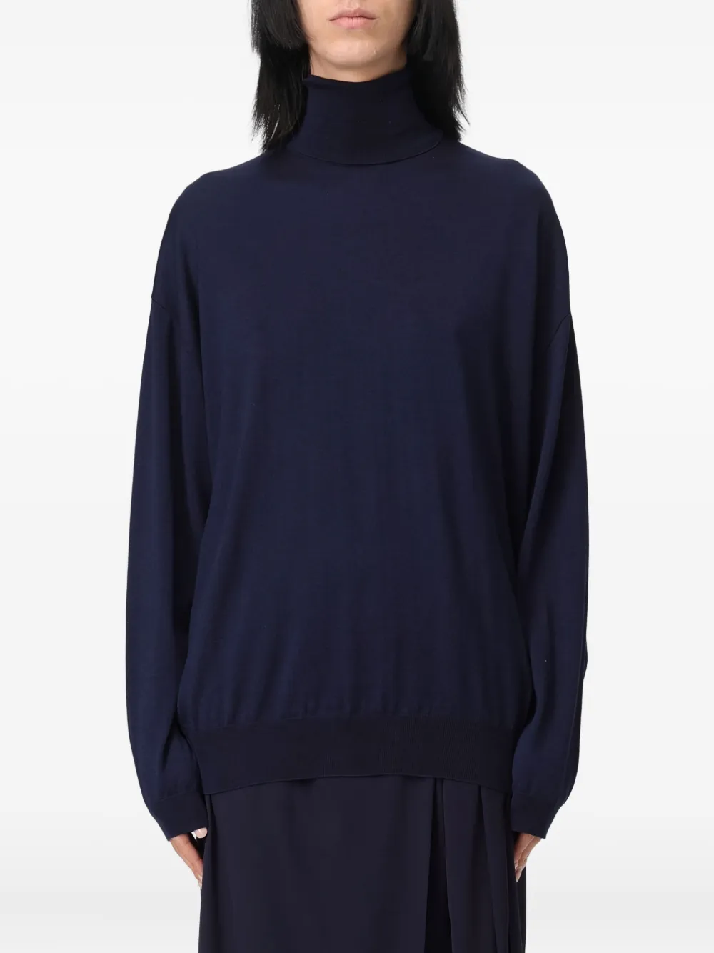 Moschino Turtleneck Sweater In Blue