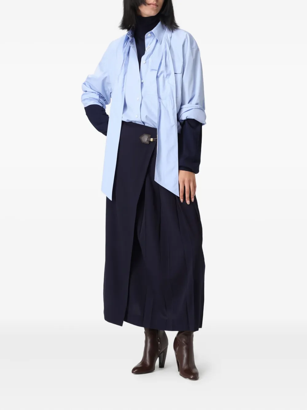 Moschino Turtleneck Sweater In Blue
