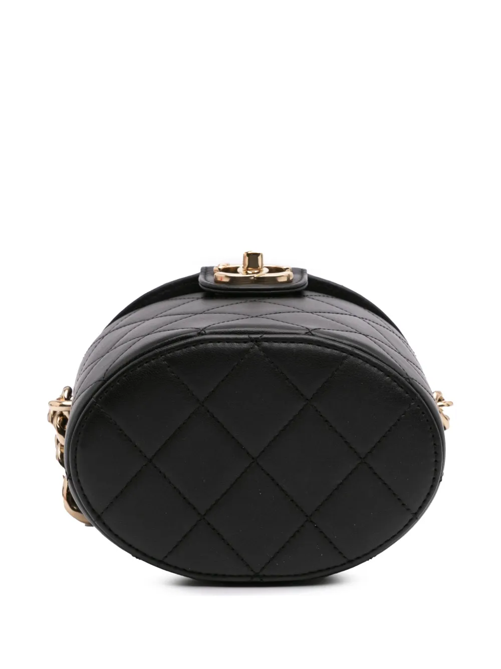 Pre-owned Chanel 2019 Mini Lambskin Elegant Chain Vanity Case Crossbody Bag