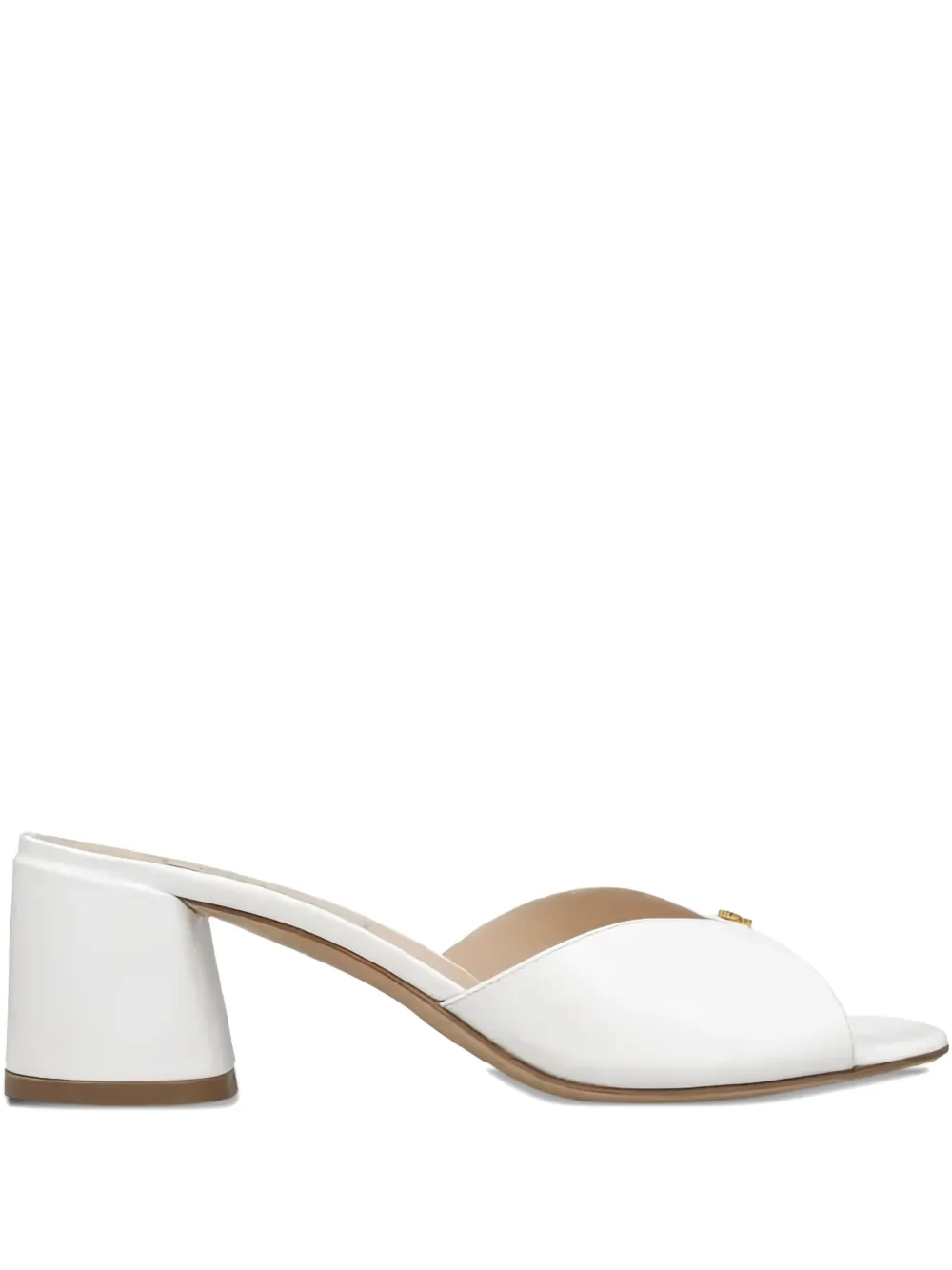 Casadei Block-heel Open-toe Sandals In White