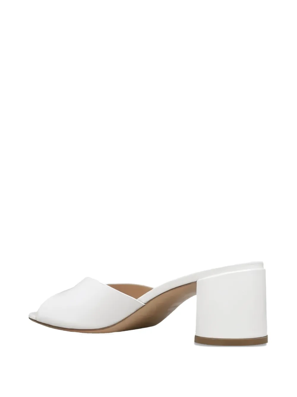 Casadei Block-heel Open-toe Sandals In White