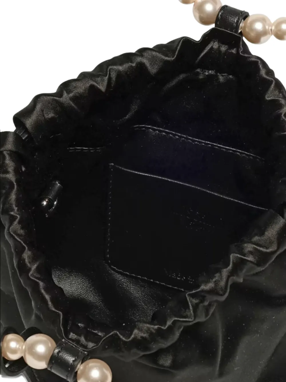 Moschino Shopper verfraaid met parels en trekkoord Zwart