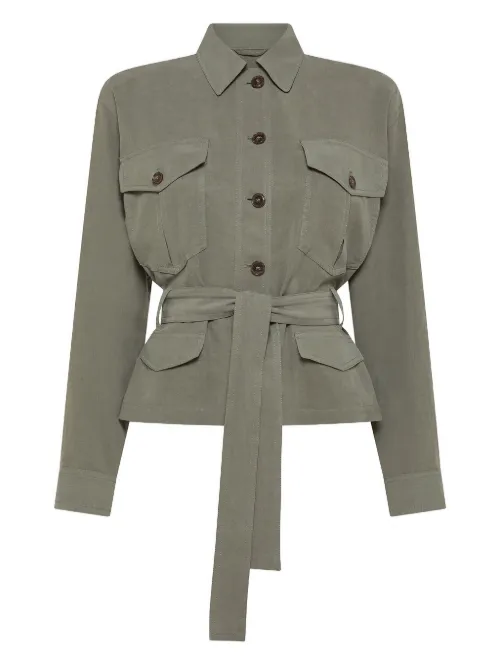 Veste ceinturée à poches à rabat - Seventy - Modalova
