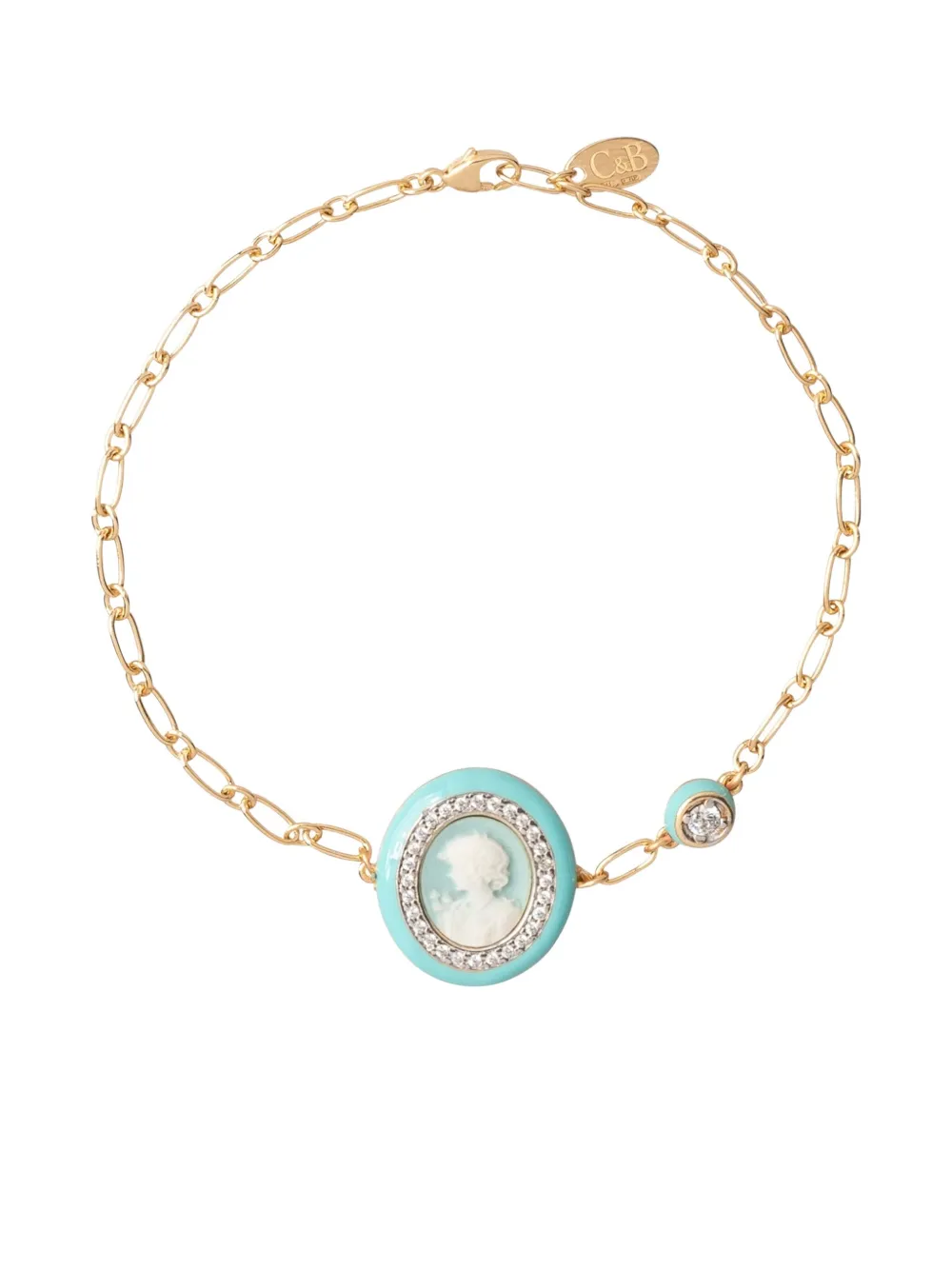 Cameo & Beyond Glam Ladies bracelet - Gold