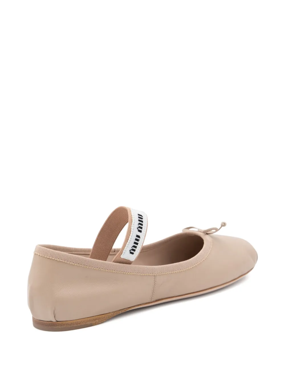 Miu Miu elasticated-strap ballet flats | Image 2