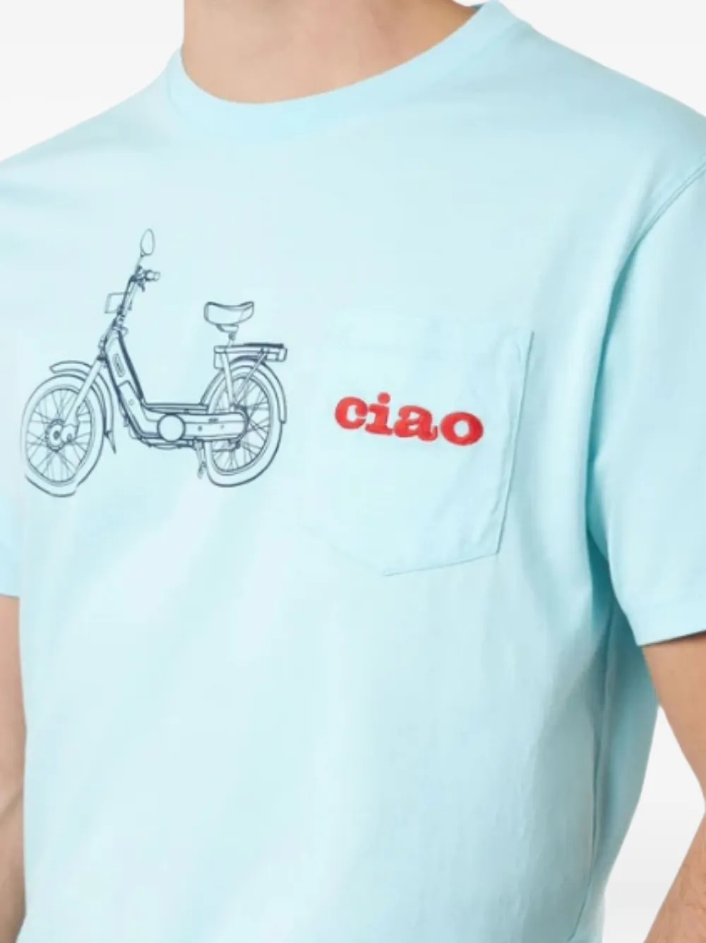 MC2 Saint Barth Ciao patch-pocket T-shirt Blauw
