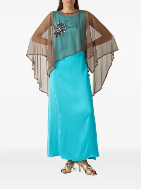 MALIPARMI boat-neck sleeveless maxi dress