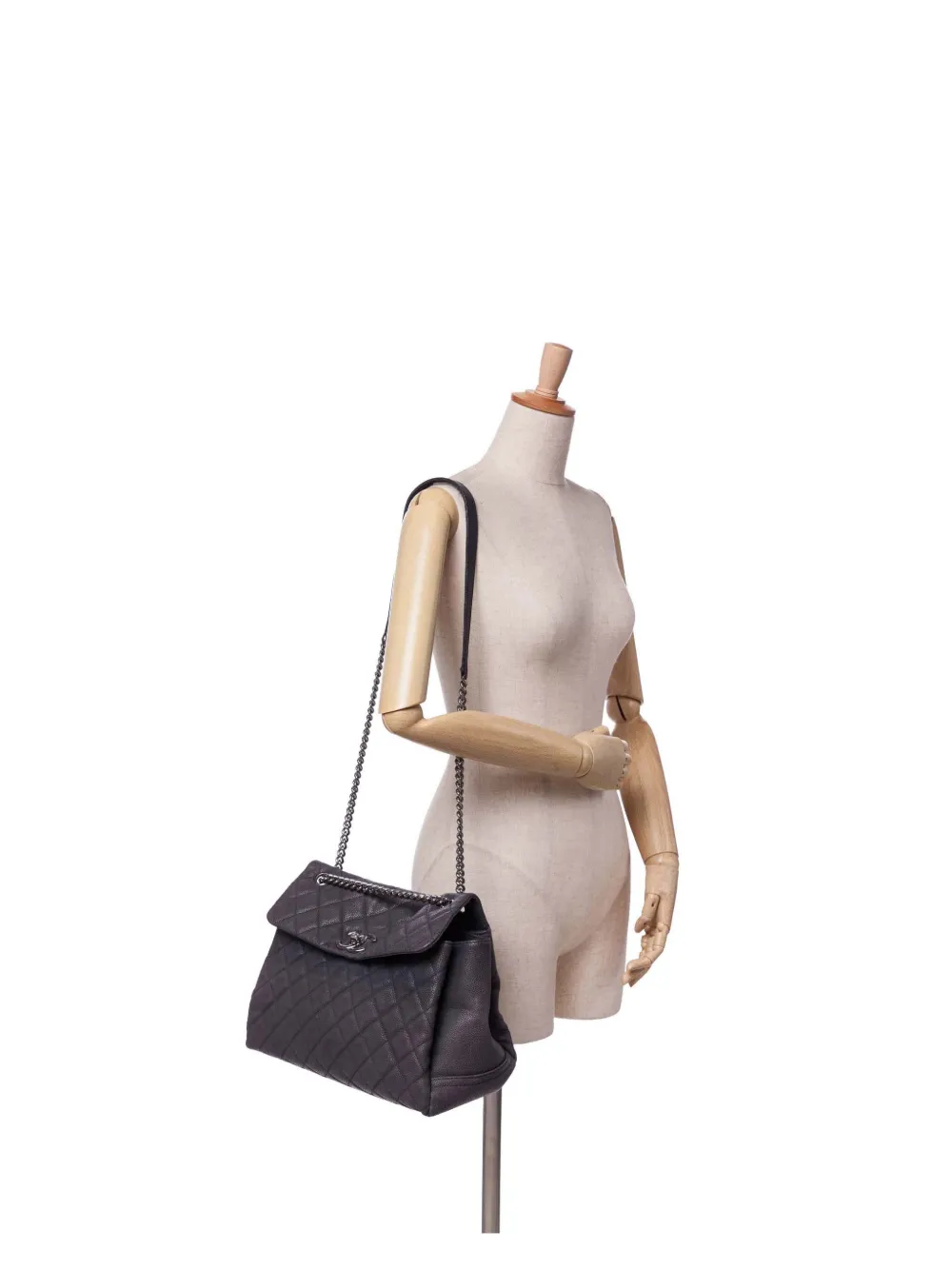 CHANEL Pre-Owned 2012 Medium Quilted Iridescent Caviar Lady Pearly Flap shoulder bag | Pre-Owned | Image 2