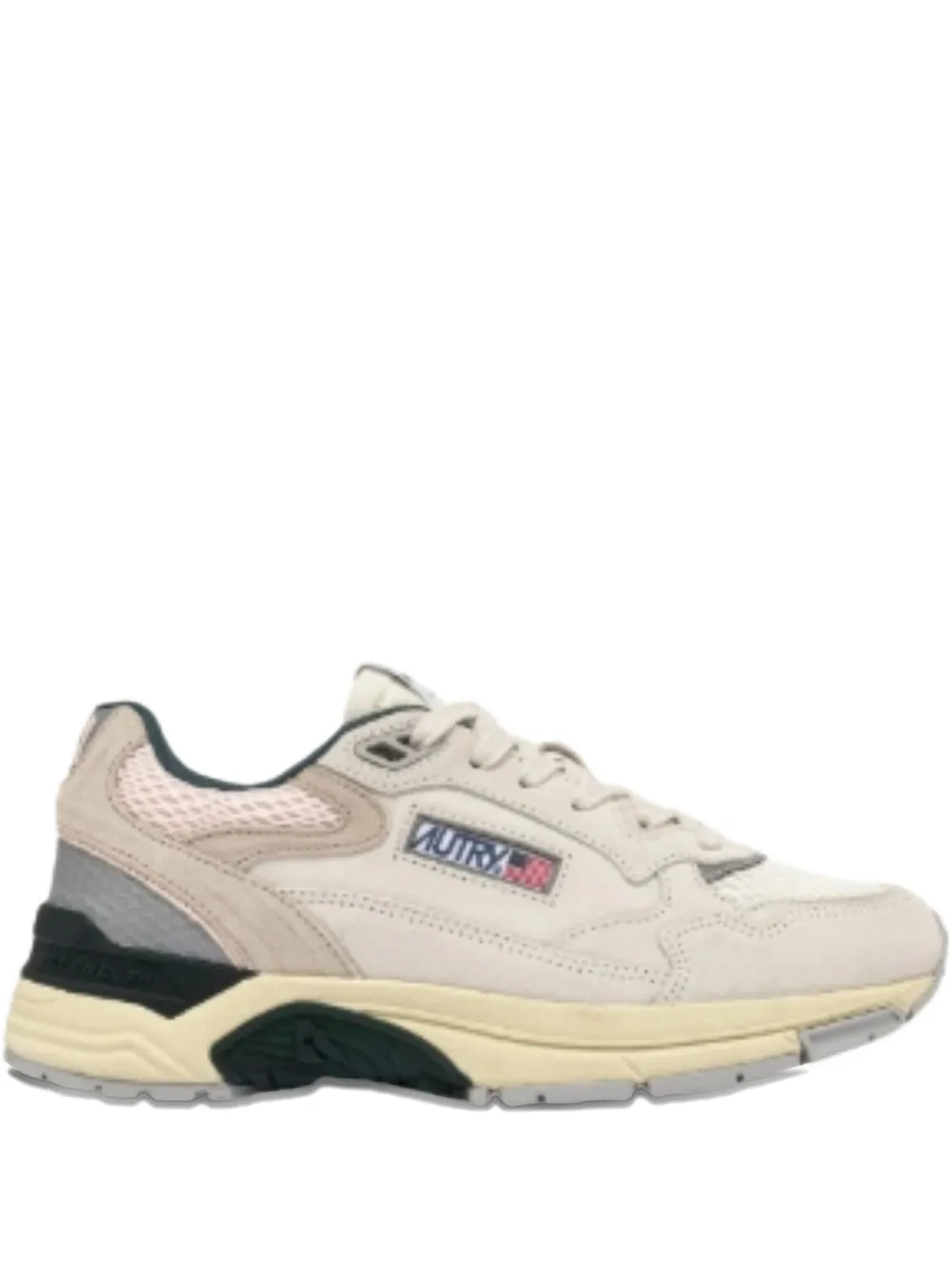 Autry mesh-panel suede sneakers Neutrals