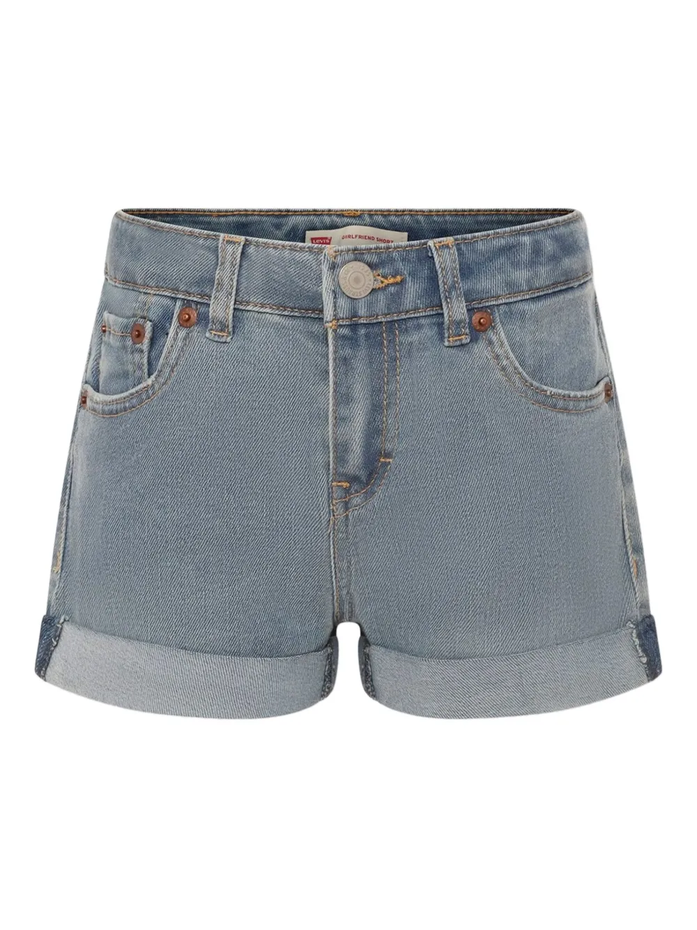 Levi's Kids turn up-hem denim shorts Blauw