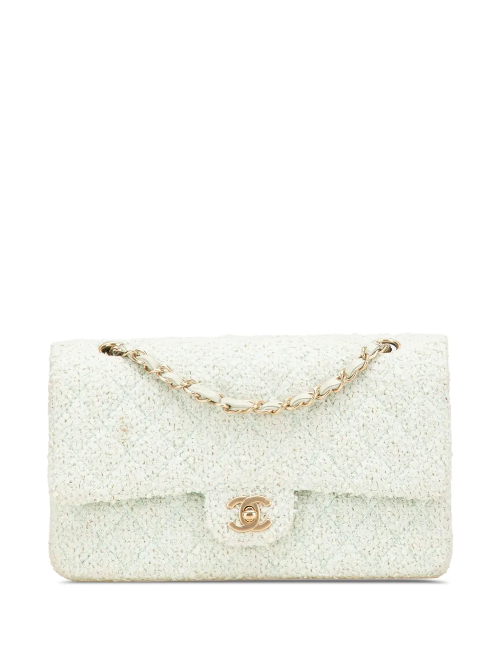 CHANEL Pre-Owned sac porté épaule en tweed à rabat (2003-2004) | vert | Image 1